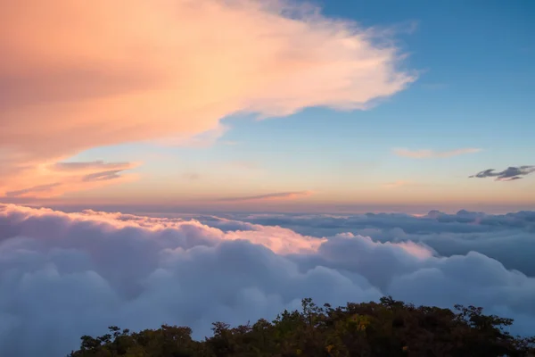 Hermoso Cielo Atardecer Nube — Foto de Stock