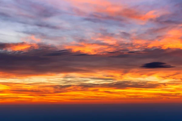 Sonnenuntergang Über Dem Berg — Stockfoto