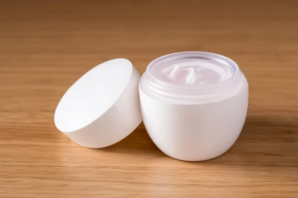 open jar of yogurt and cream