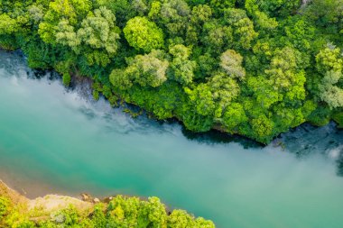 Güzel deniz manzarası ve sabah nehir manzarası.
