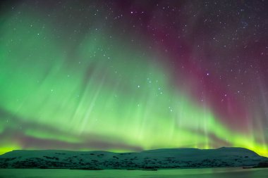 Aurora Borealis, Kuzey Kutbu 'ndaki ışıklar.