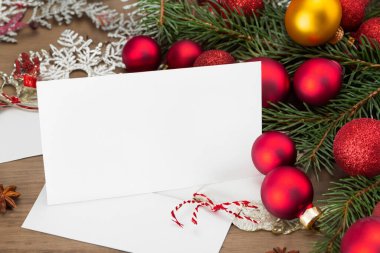 boş Noel tebrik kartı
