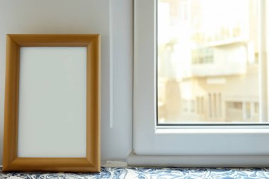 içi boş modern oturma odası. 3D görüntüleme. maket yap