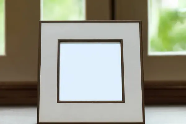 blank photo frame in the room