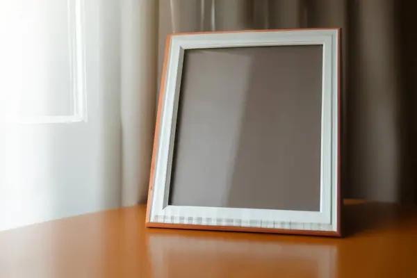 empty photo frame with white background.