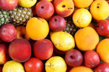 arka plan farklı meyveler