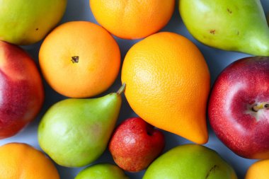 Taze meyve arka planı. Kapat..