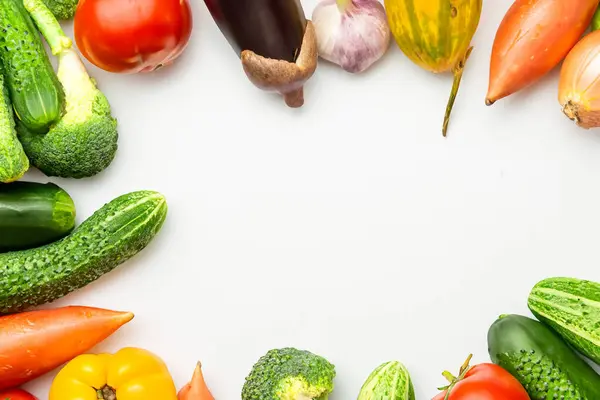 Stock image fresh vegetables on white background