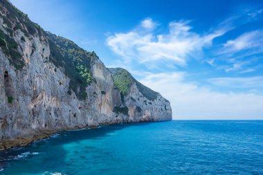 Zakynthos adasındaki kayalık kayalıklar