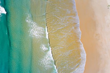 Sri Lanka 'daki sahilin havadan görüntüsü..