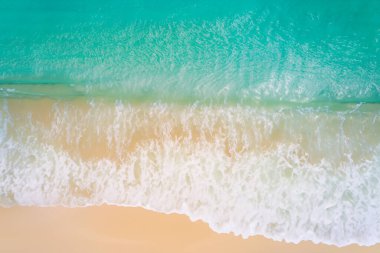 Güzel tropikal plaj deniz ve okyanus