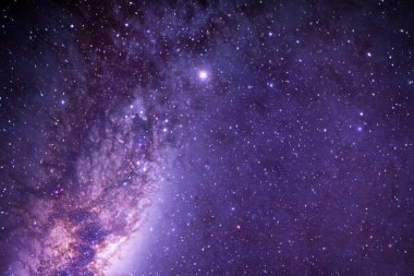Evrendeki samanyolu galaksisi, yıldızlı ve evrenli uzay, evren