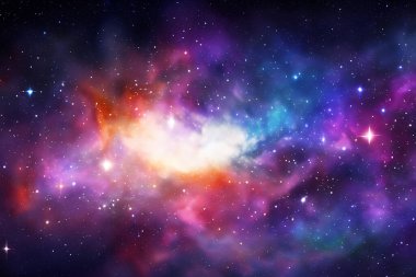 Galaksi uzayda. Bu görüntünün elementleri Nasa tarafından döşendi. herhangi bir amaç için.