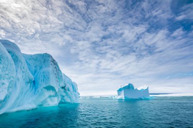 Buzdağları İzlanda 'da Jokulsarlon Gölü' nde.