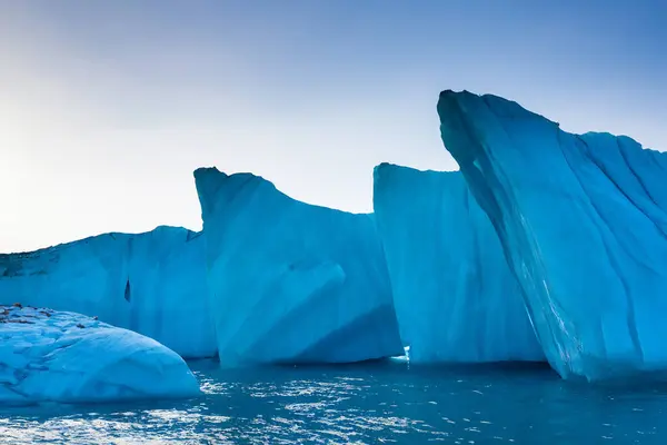iceberg in the lake in the blue lagoon