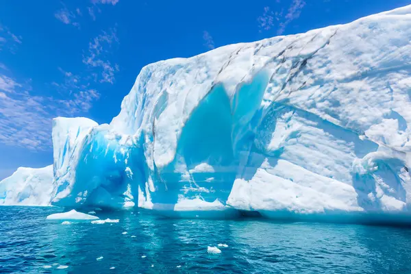 Ijsbergen Gletsjer Ijsland Stockafbeelding