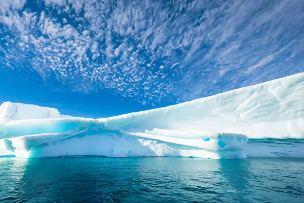 iceberg floating in the ocean in the antarctica