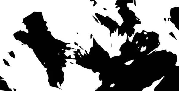 Texture Noire Grunge Abstraite Forme Taches Silhouettes Fond Vectoriel Monochrome — Image vectorielle