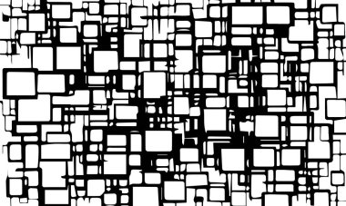 Grunge siyah kare dokusu. Vektör arkaplanı