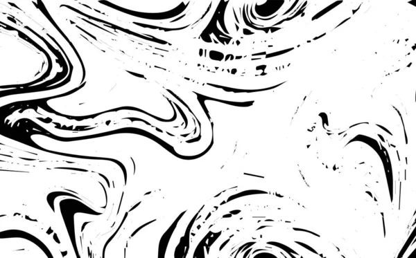 Grunge Μαύρη Υφή Κηλίδες Σχήμα Γραμμές Φλέβες Στροβιλισμούς Σιλουέτα Ιστορικό — Διανυσματικό Αρχείο
