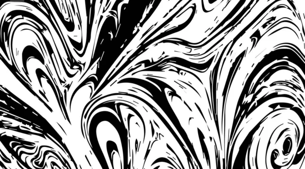 Grunge Texture Nera Macchie Forma Linee Vene Turbinii Silhouette Sfondo — Vettoriale Stock