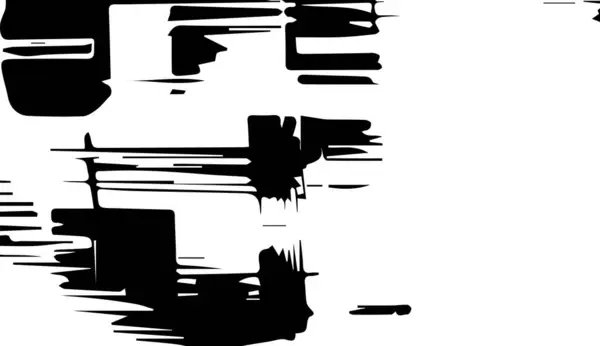 Grunge Texture Noire Taches Forme Lignes Veines Silhouette Fond Vectoriel — Image vectorielle