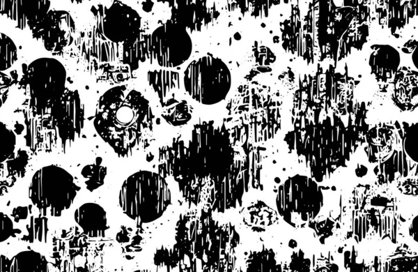 Textura Negra Grunge Abstracta Fondo Vectorial — Vector de stock