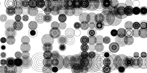 Круги черной геометрической текстуры. Векторный фон