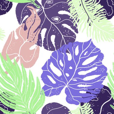 Avuç içi dokusu çok renkli. Vektörsüz desen