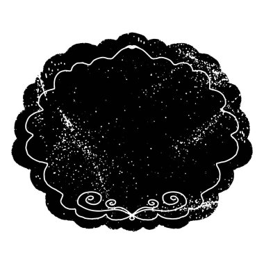 Klasik etiket, çerçeve, vesaire. Linocut stili, stil, kırsal stil. Tasarım için vektör ögesi