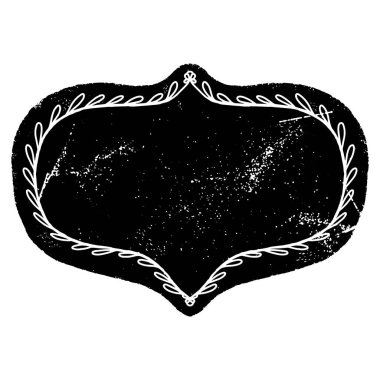 Klasik etiket, çerçeve, vesaire. Linocut stili, stil, kırsal stil. Tasarım için vektör ögesi