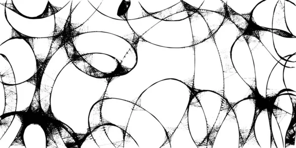 Grunge Texture Noire Tourbillonne Lignes Fond Vectoriel — Image vectorielle