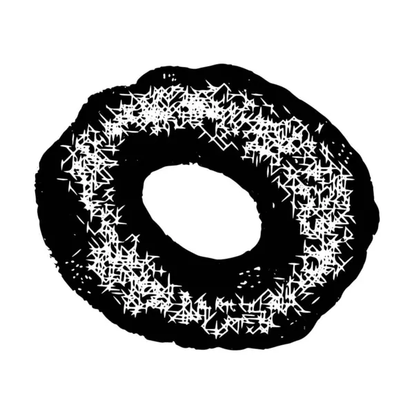Donut Artes Gráficas Elemento Textura Vetorial — Vetor de Stock
