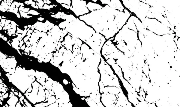 Grunge Textury Trhlin Kameni Žíly Linky Odštěpky Vektorové Černé Pozadí — Stockový vektor