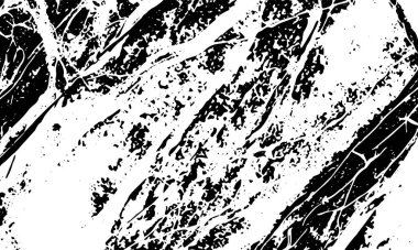 Damarların, çatlakların, çizgilerin siyah grunge vektör dokusu. Vektör arkaplanı