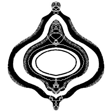 Klasik etiket, çerçeve, vesaire. Linocut stili, stil, kırsal stil. Tasarım için vektör ögesi