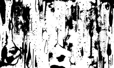 Grunge siyah soyut dokusunu detaylandırdı. Vektör arkaplanı
