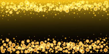 Noel altın parıldayan bokeh sihirli ışıklar şenlikli atmosfer vektör arka planı