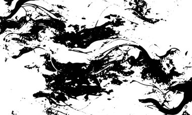 Grunge siyah soyut dokusunu detaylandırdı. Çizgiler, damarlar. Vektör arkaplanı