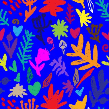 desen süslemesi stili bitkiler elementler doğal motifler pürüzsüz örtüşmeyen sonsuz model uyum vektörü