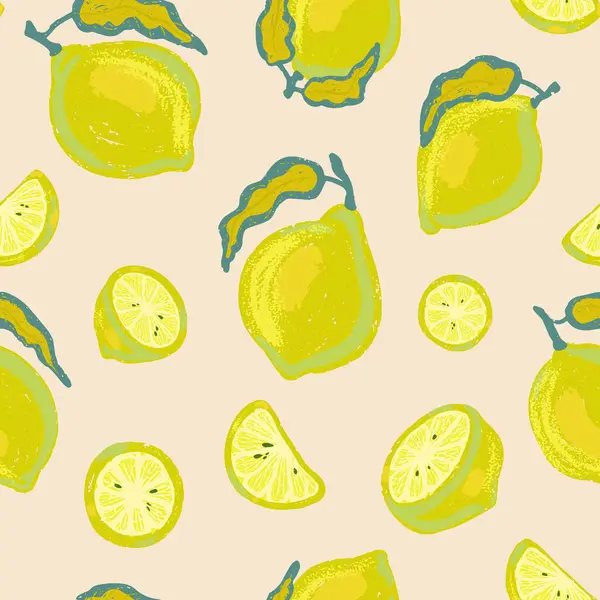 Limon ve misket limonlarıyla biçimlendirilmiş doku üst üste binen sonsuz vektör uyumluluğu