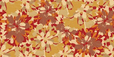 Soyut fantezi çiçekleri çiçek çeşitleri tropikal yaz motifleri kusursuz çakışan desenler