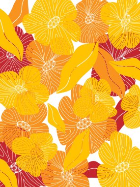 Kart vektörü için çiçek arkaplanı