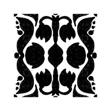 Stilize doku süsü, fayans şekilleri. vektör ögesi