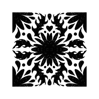 Stilize doku süsü, fayans şekilleri. vektör ögesi