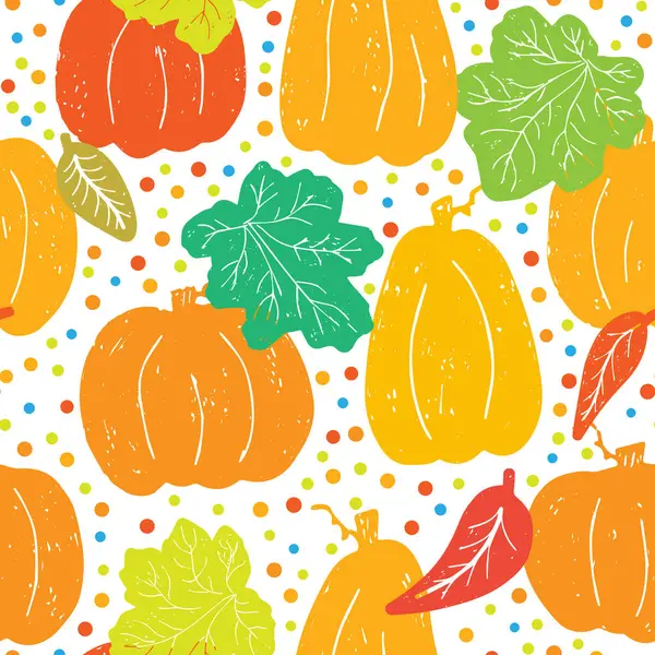 İskandinav usulü balkabağı deseni. Vektörsüz desen