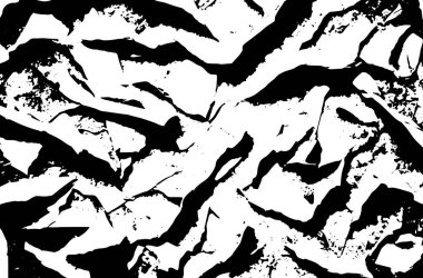 Grunge siyah soyut dokusunu detaylandırdı. Çizgiler, damarlar. Vektör arkaplanı