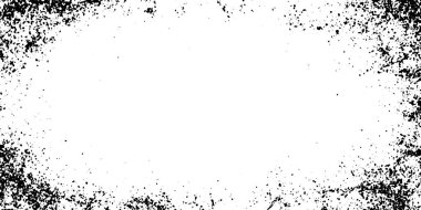 Grunge eski, detaylı siyah doku. Vektör arkaplanı