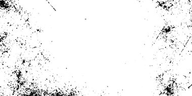 Grunge eski, detaylı siyah doku. Vektör arkaplanı