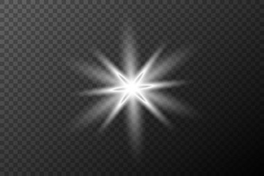 Işık efekti izole edilmiş patlama, lastik patlaması, toz çizgisi, güneş patlaması, yıldız kıvılcımı, güneş ışığı, vektör arkaplanı